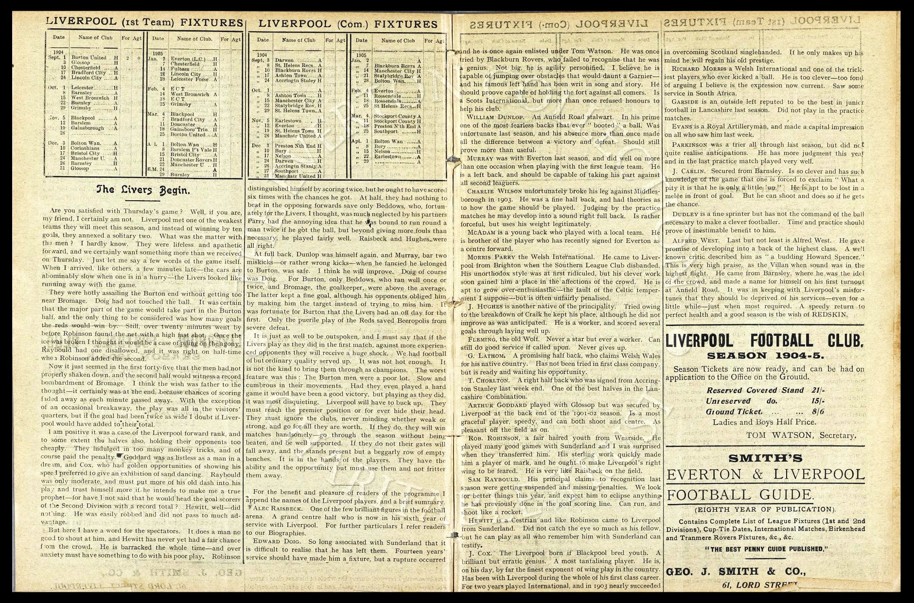 Club programme report courtesy of the Everton Collection Charitable Trust